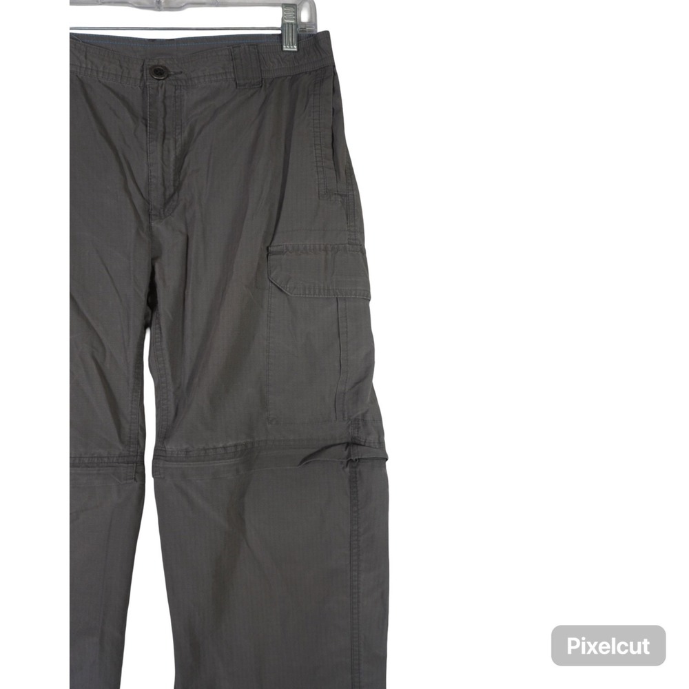 Columbia Convertible Pants Men S 32L Gray Comfort Ripstop Hiking Trekking Travel - Picture 6 of 16